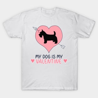 My Dog Is My Valentine T-Shirt